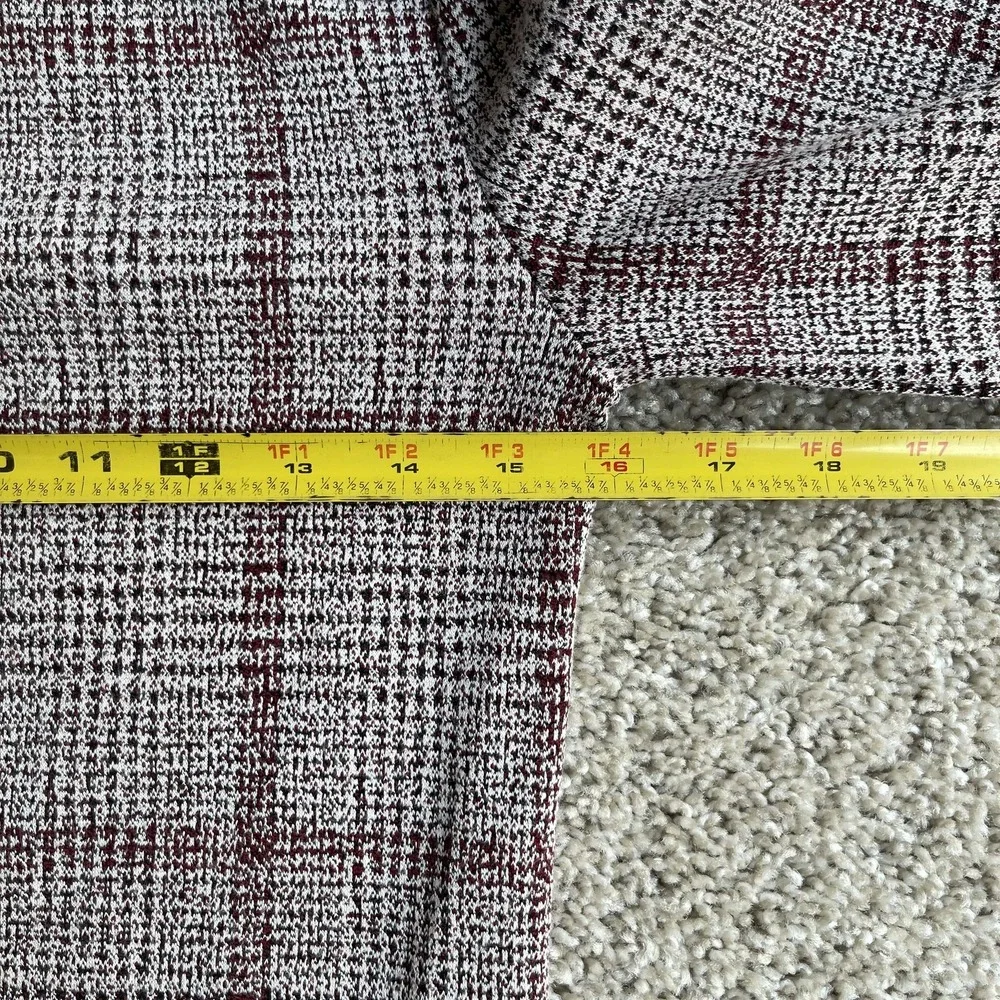 Ann Taylor Dress Womens XXS Gray Plaid Long Sleeve Tweed Shift Short Office